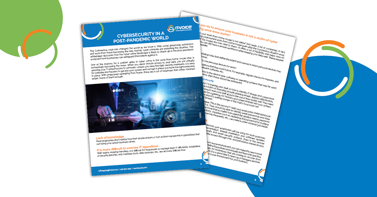 Guide: Cybersecurity in a Post-Pandemic World